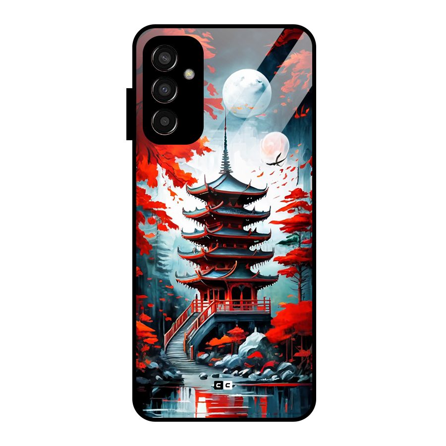 Ancient Painting Glass Back Case for Galaxy F13