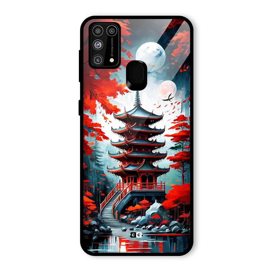 Ancient Painting Glass Back Case for Galaxy F41