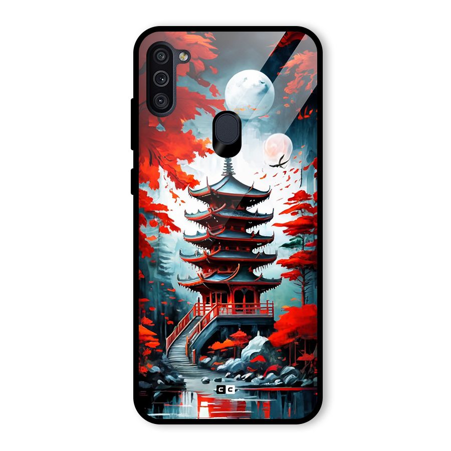 Ancient Painting Glass Back Case for Galaxy M11