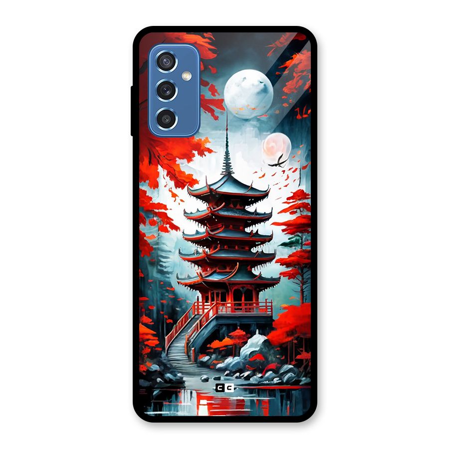 Ancient Painting Glass Back Case for Galaxy M52 5G
