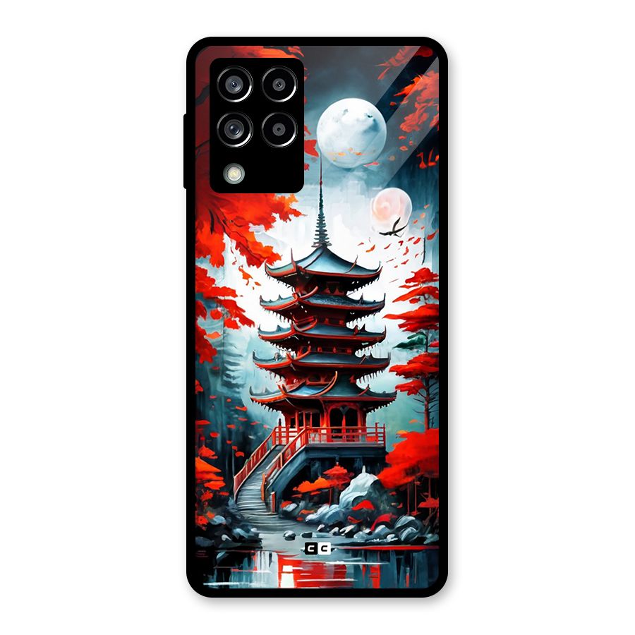 Ancient Painting Glass Back Case for Galaxy M53 5G