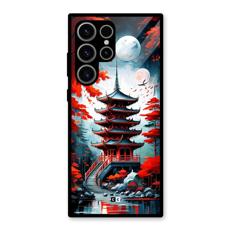 Ancient Painting Glass Back Case for Galaxy S23 Ultra