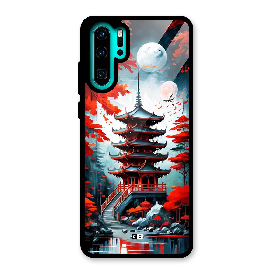 Ancient Painting Glass Back Case for Huawei P30 Pro