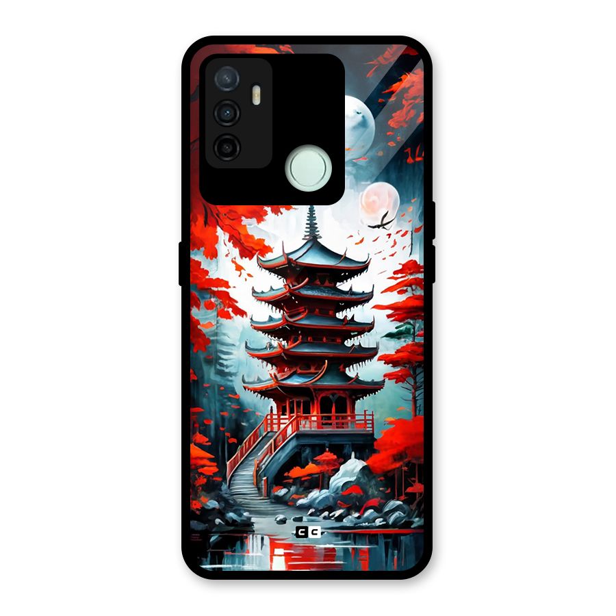 Ancient Painting Glass Back Case for Oppo A53