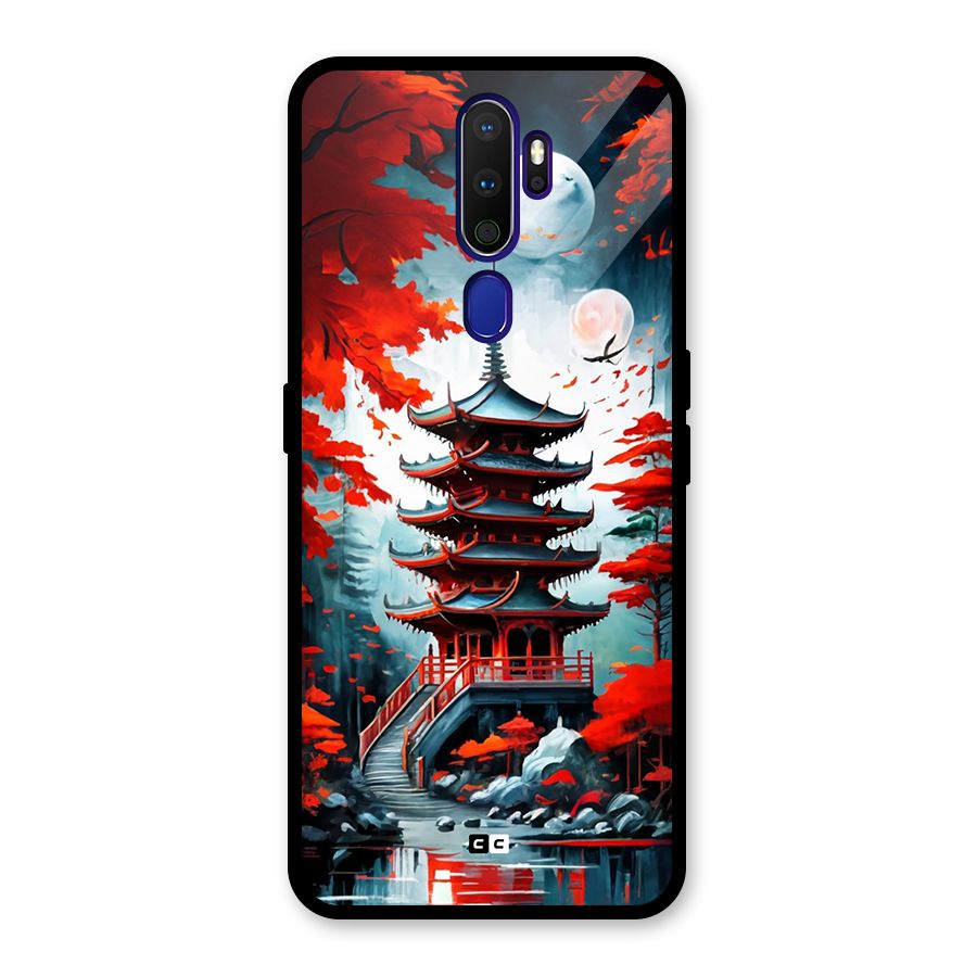 Ancient Painting Glass Back Case for Oppo A9 (2020)