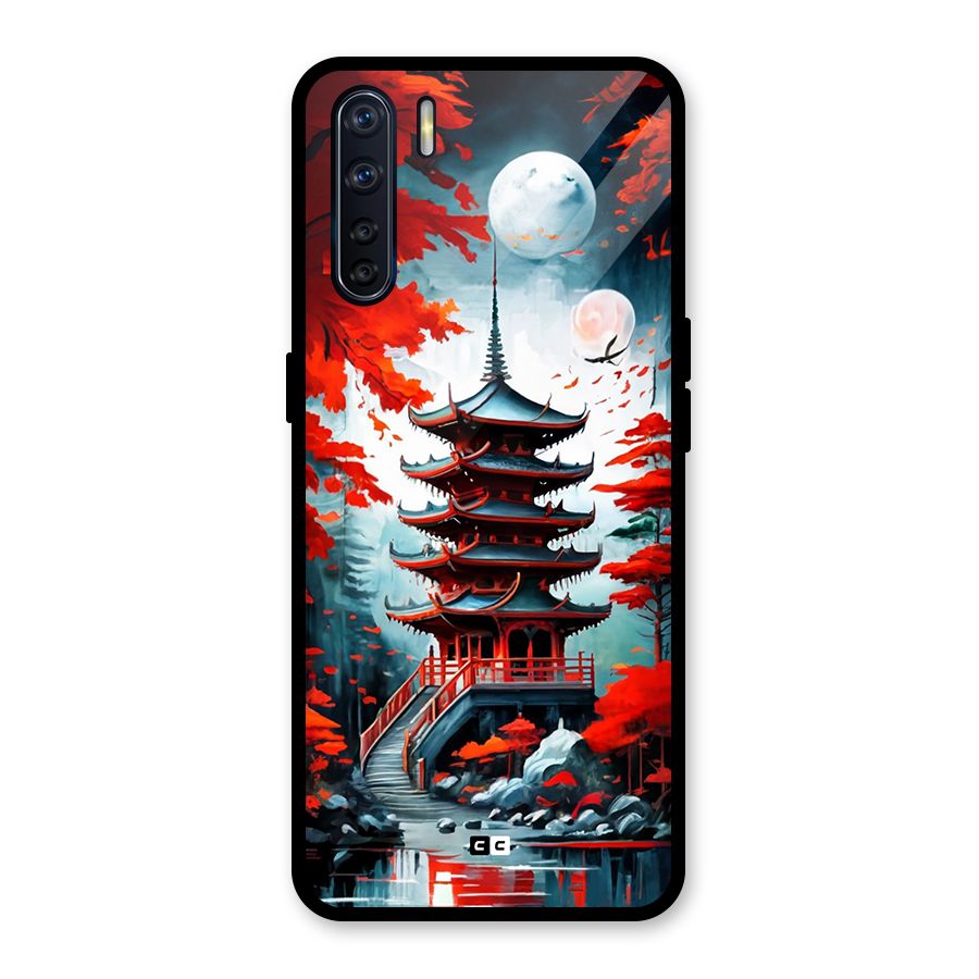 Ancient Painting Glass Back Case for Oppo F15