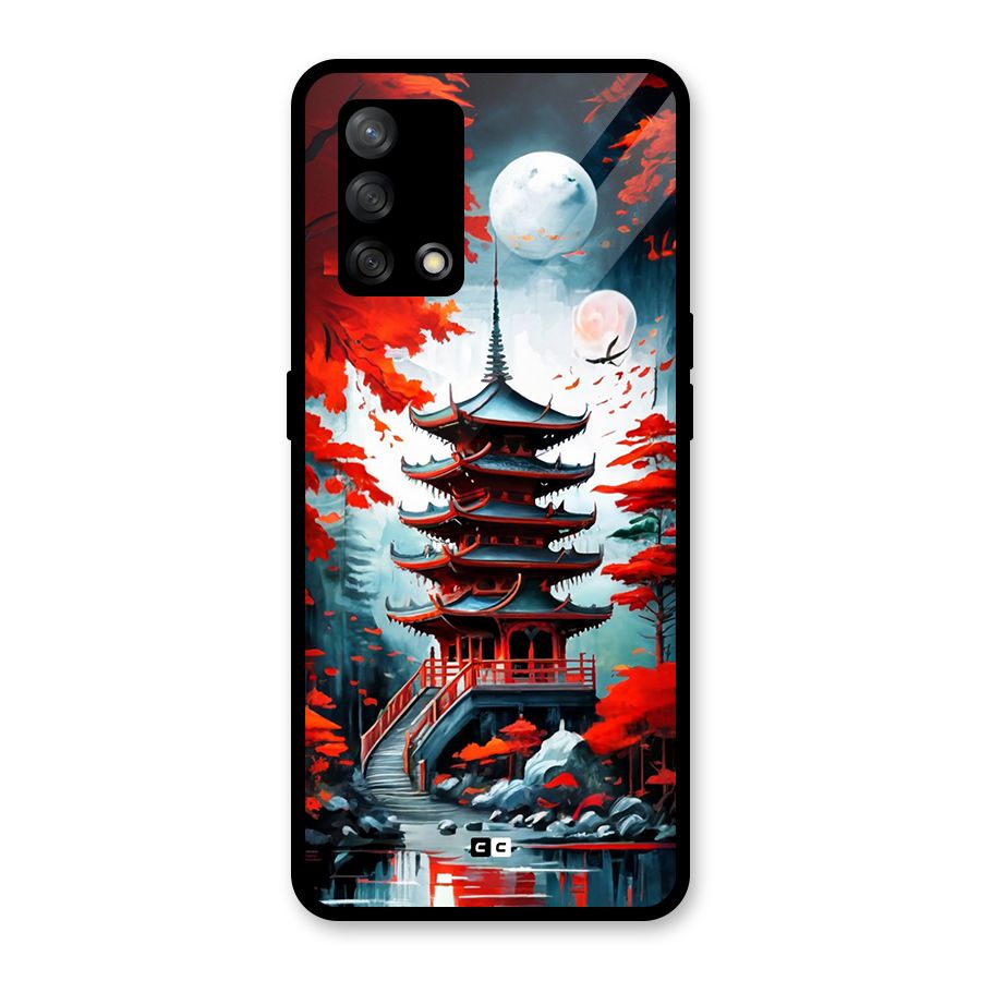 Ancient Painting Glass Back Case for Oppo F19s