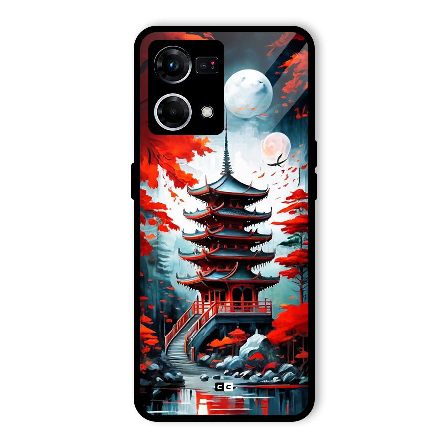 Ancient Painting Glass Back Case for Oppo F21 Pro 5G