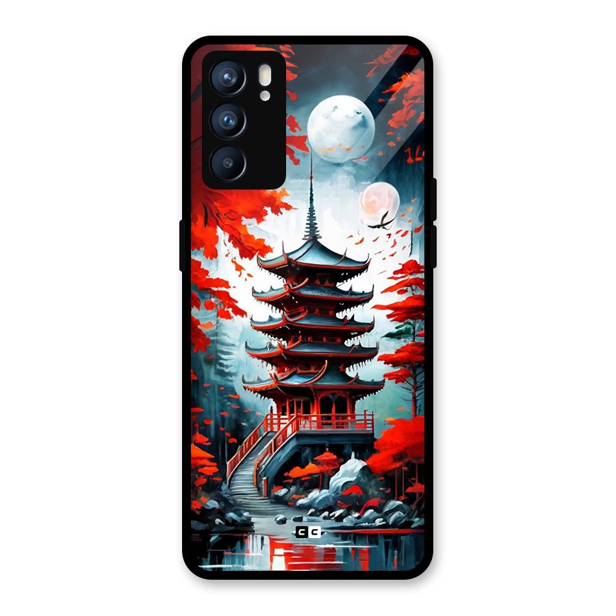 Ancient Painting Glass Back Case for Oppo Reno6 5G