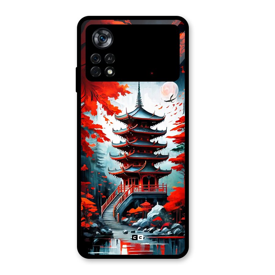 Ancient Painting Glass Back Case for Poco X4 Pro 5G