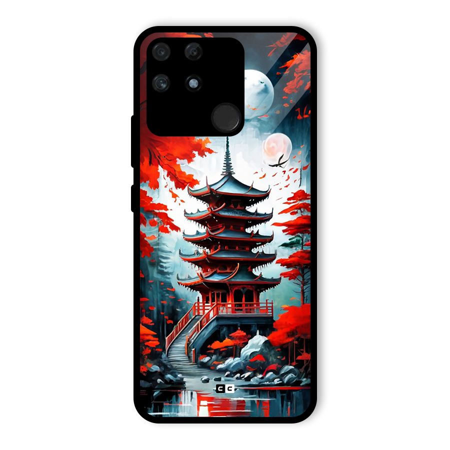 Ancient Painting Glass Back Case for Realme Narzo 50A