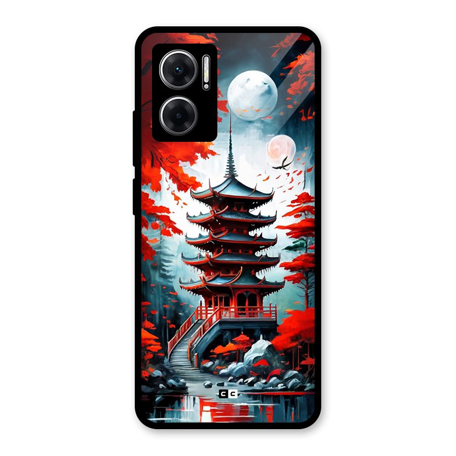Ancient Painting Glass Back Case for Redmi 11 Prime 5G