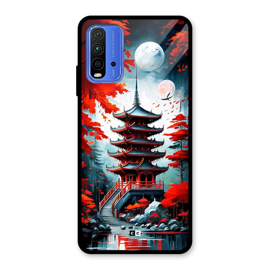 Ancient Painting Glass Back Case for Redmi 9 Power
