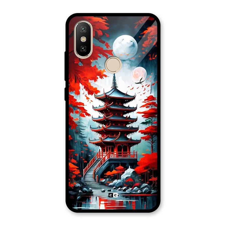 Ancient Painting Glass Back Case for Redmi A1