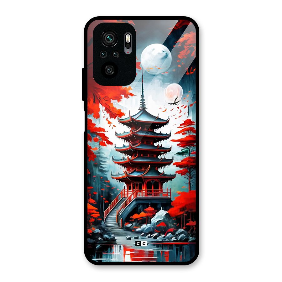 Ancient Painting Glass Back Case for Redmi Note 10S