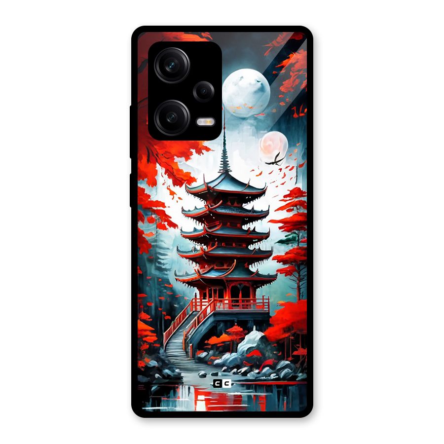 Ancient Painting Glass Back Case for Redmi Note 12 Pro