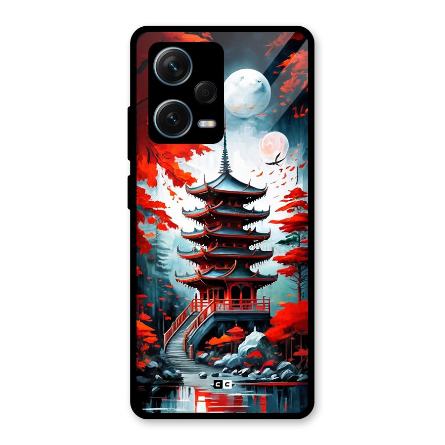 Ancient Painting Glass Back Case for Redmi Note 12 Pro Plus 5G