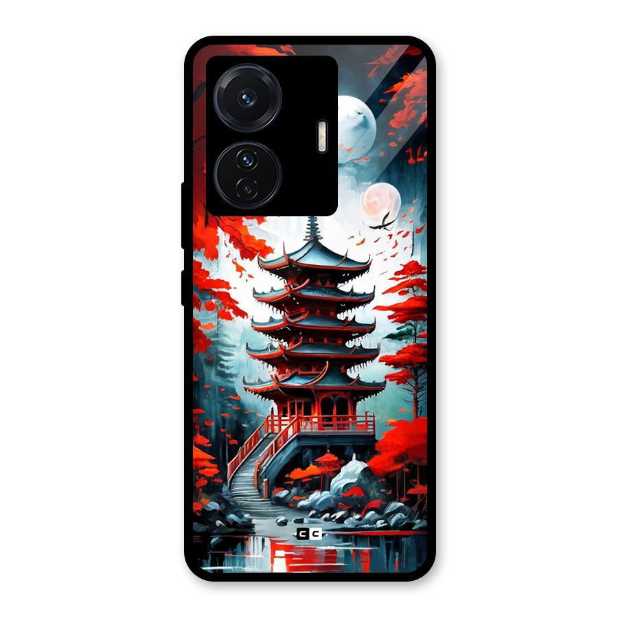 Ancient Painting Glass Back Case for Vivo T1 Pro