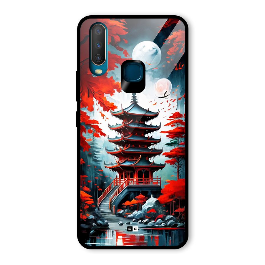 Ancient Painting Glass Back Case for Vivo U10