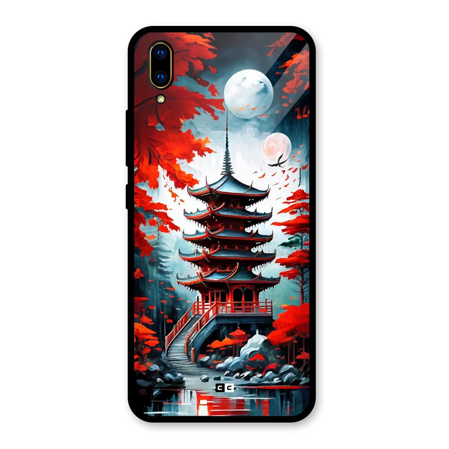 Ancient Painting Glass Back Case for Vivo V11 Pro