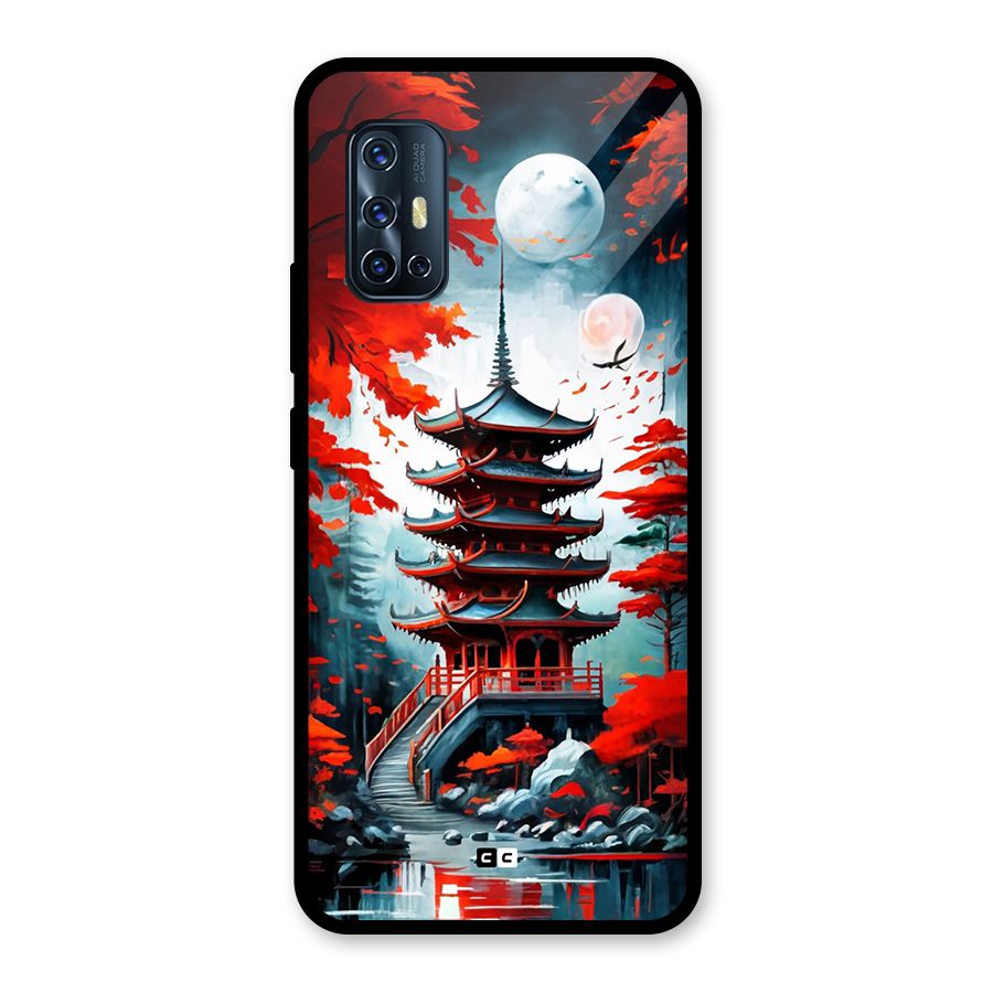 Ancient Painting Glass Back Case for Vivo V17