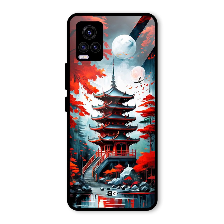 Ancient Painting Glass Back Case for Vivo V20
