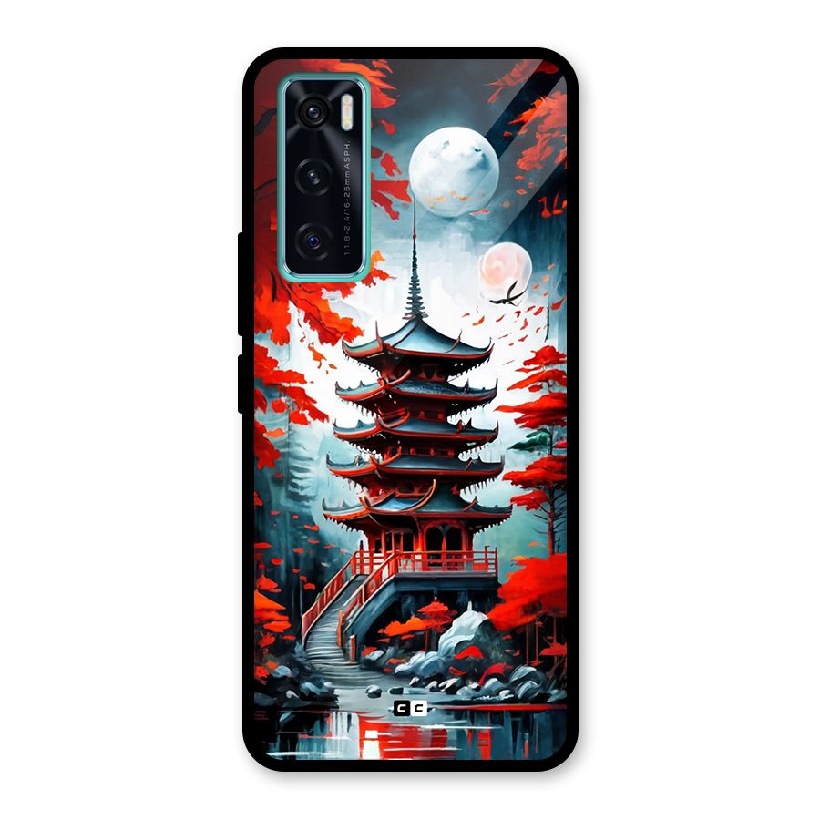 Ancient Painting Glass Back Case for Vivo V20 SE