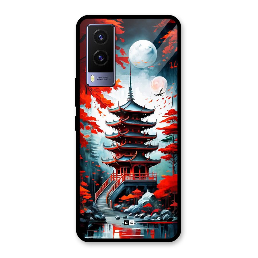 Ancient Painting Glass Back Case for Vivo V21e 5G