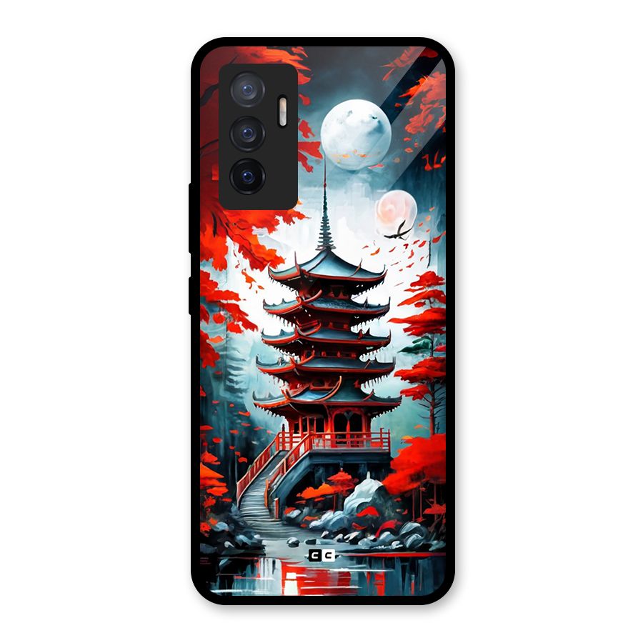 Ancient Painting Glass Back Case for Vivo V23e