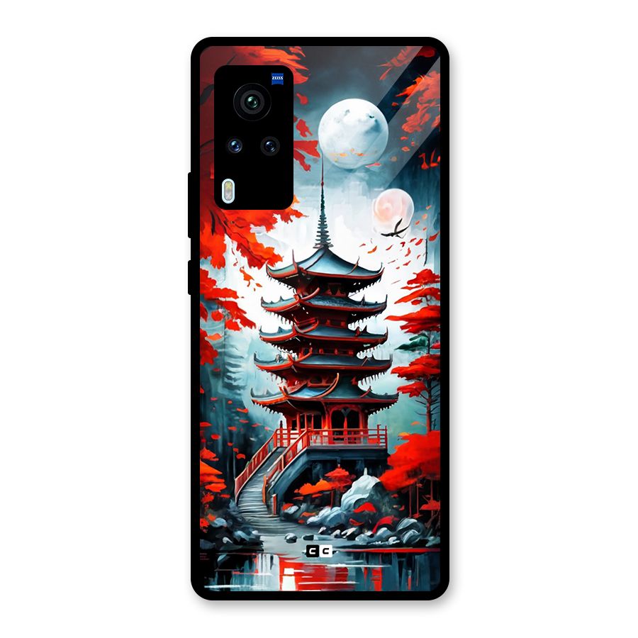 Ancient Painting Glass Back Case for Vivo X60 Pro