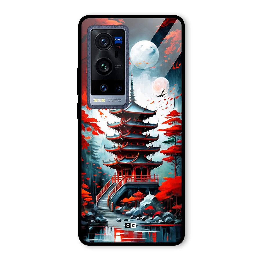 Ancient Painting Glass Back Case for Vivo X60 Pro Plus