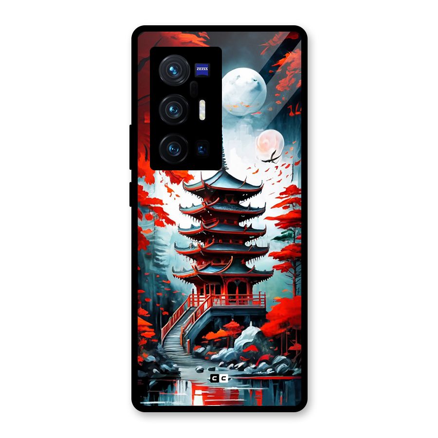 Ancient Painting Glass Back Case for Vivo X70 Pro Plus