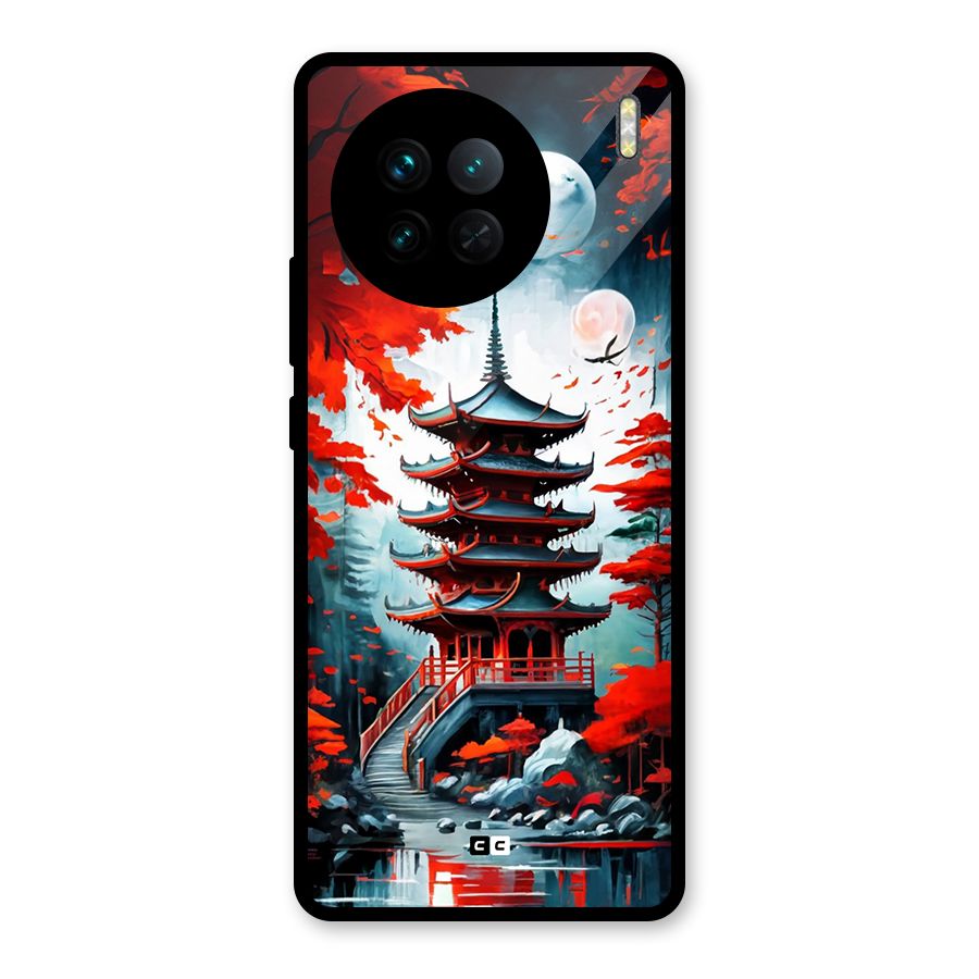 Ancient Painting Glass Back Case for Vivo X90