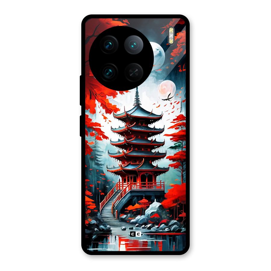 Ancient Painting Glass Back Case for Vivo X90 Pro