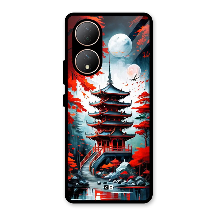 Ancient Painting Glass Back Case for Vivo Y100A