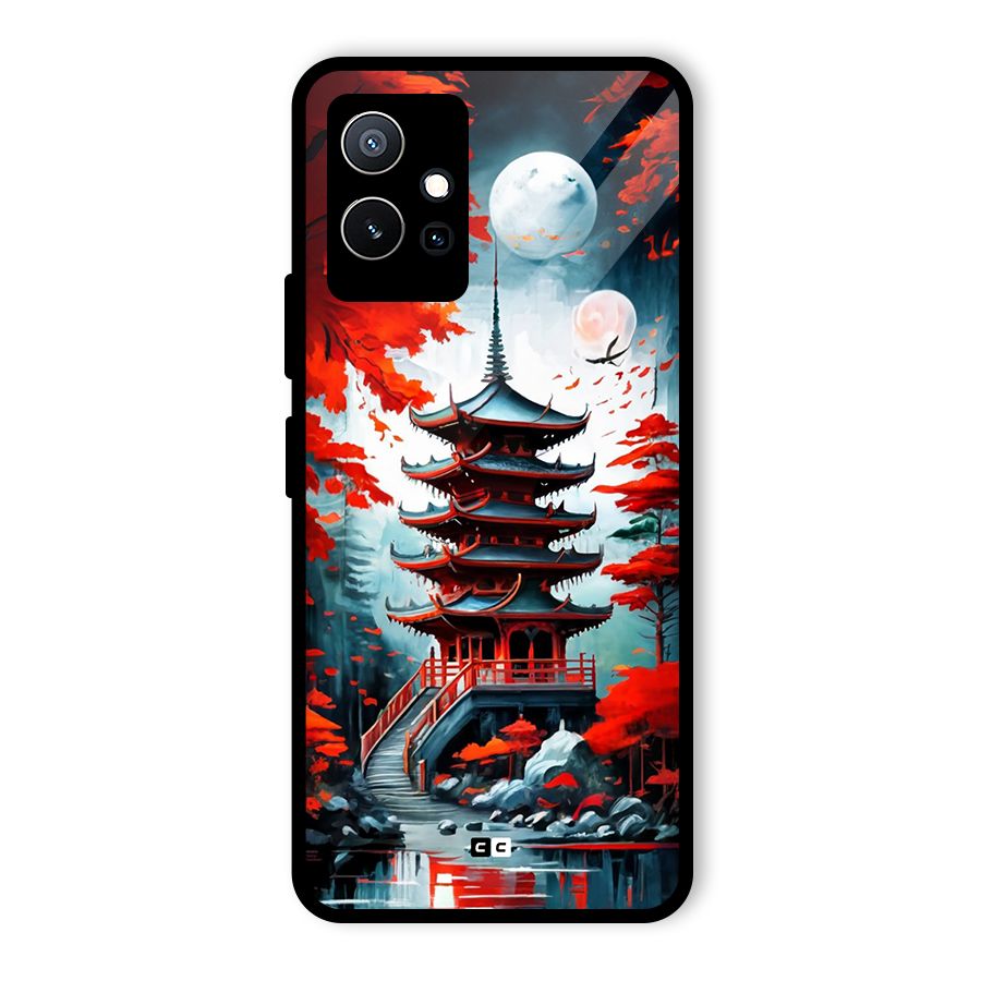 Ancient Painting Glass Back Case for Vivo Y75 5G