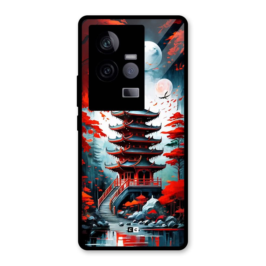 Ancient Painting Glass Back Case for Vivo iQOO 11 5G