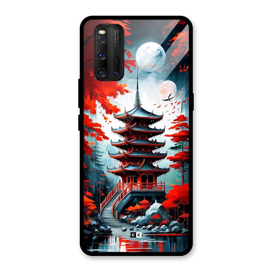 Ancient Painting Glass Back Case for Vivo iQOO 3