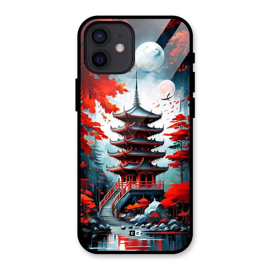Ancient Painting Glass Back Case for iPhone 12