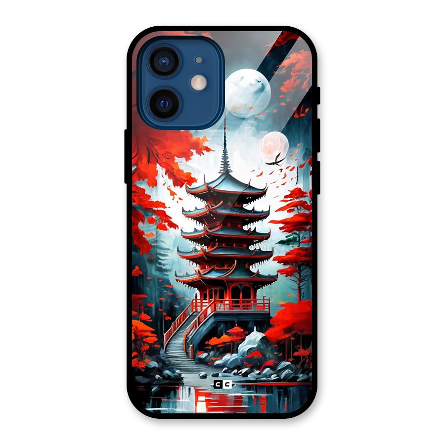 Ancient Painting Glass Back Case for iPhone 12 Mini