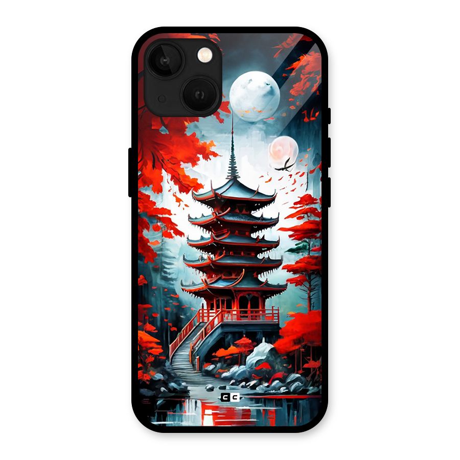 Ancient Painting Glass Back Case for iPhone 13