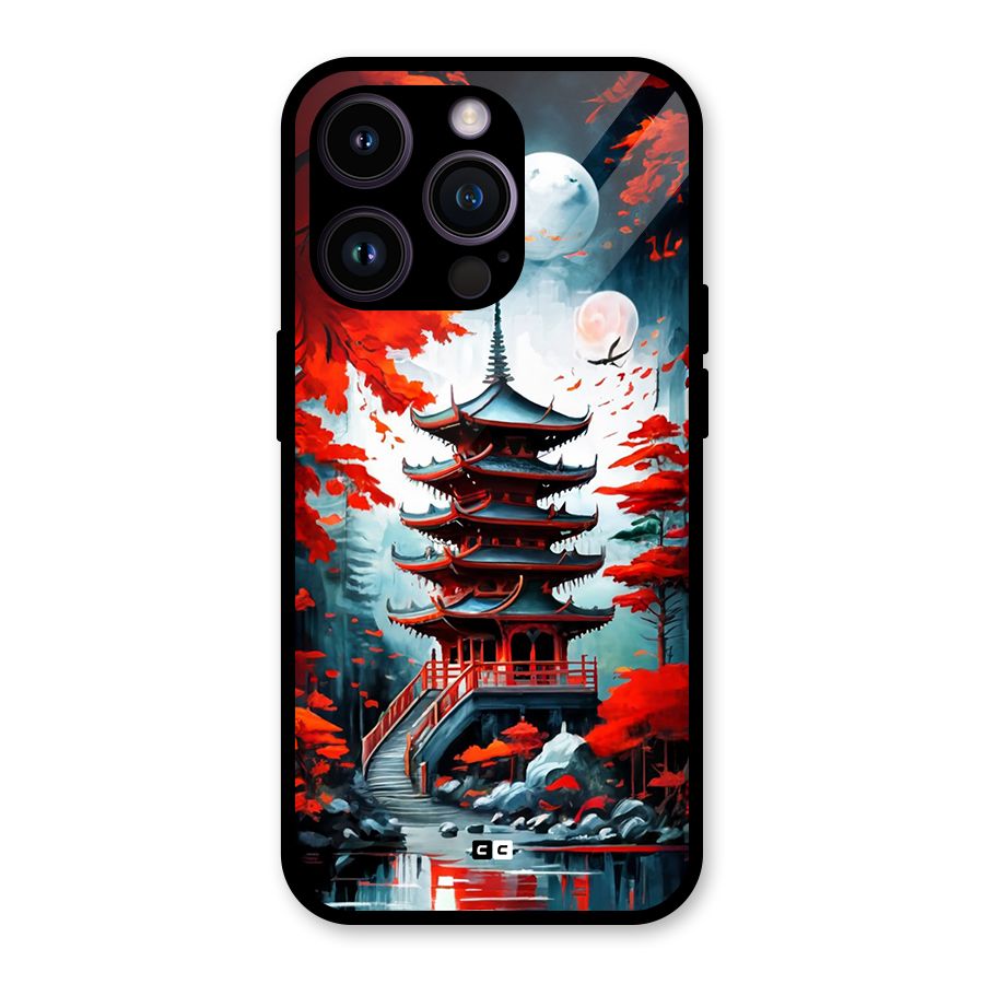 Ancient Painting Glass Back Case for iPhone 14 Pro