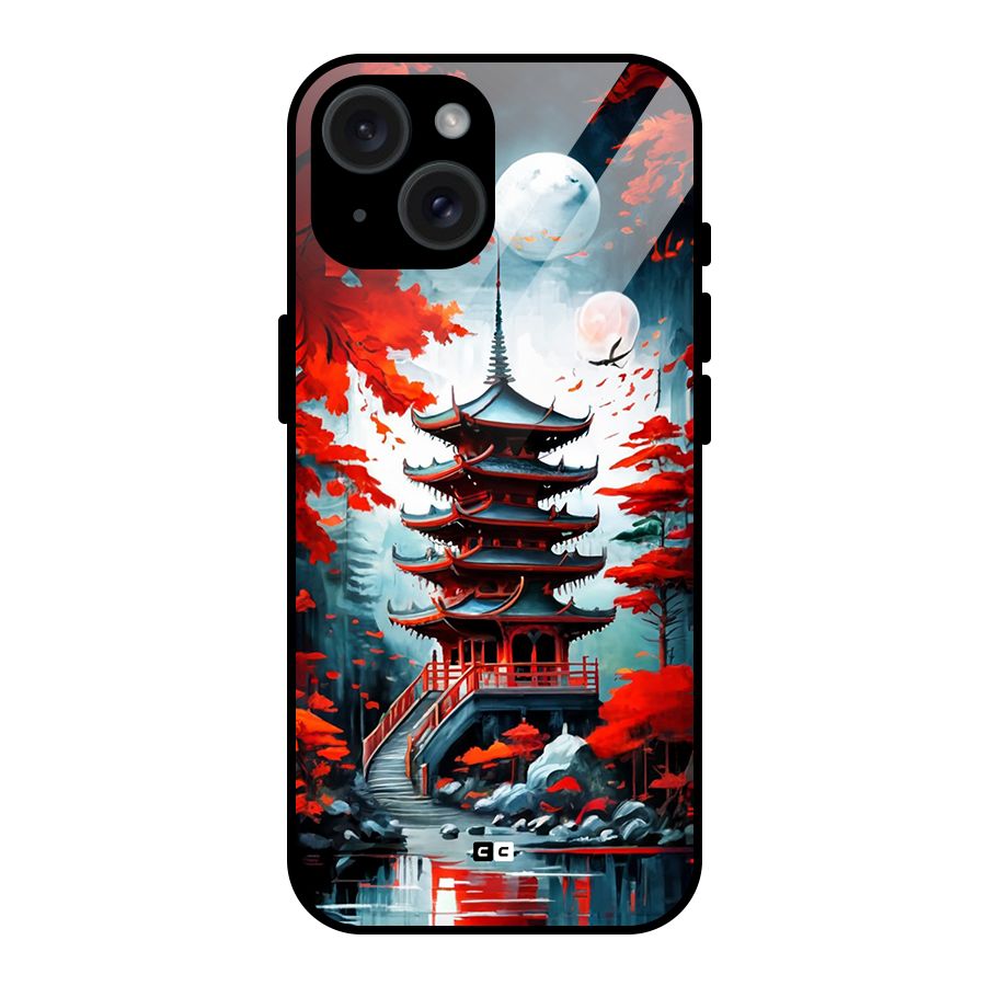 Ancient Painting Glass Back Case for iPhone 15
