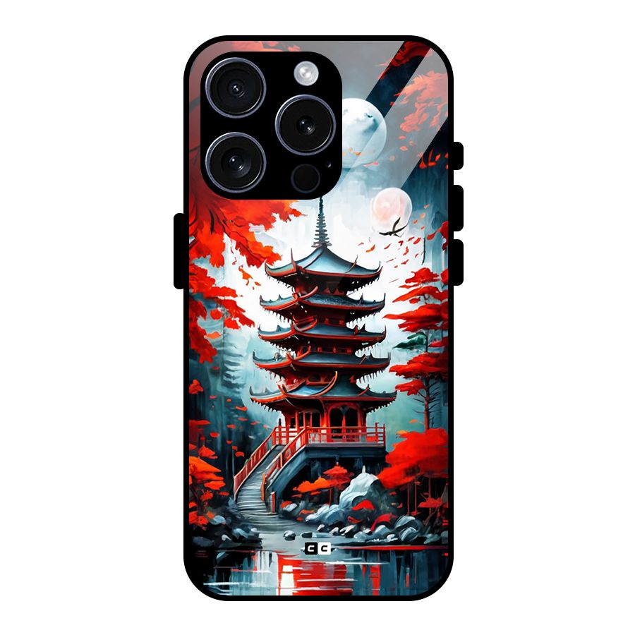 Ancient Painting Glass Back Case for iPhone 15 Pro
