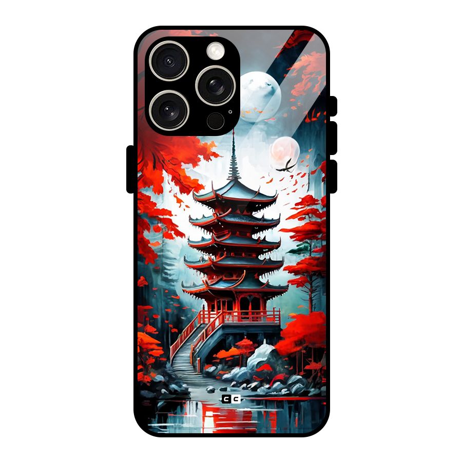 Ancient Painting Glass Back Case for iPhone 15 Pro Max
