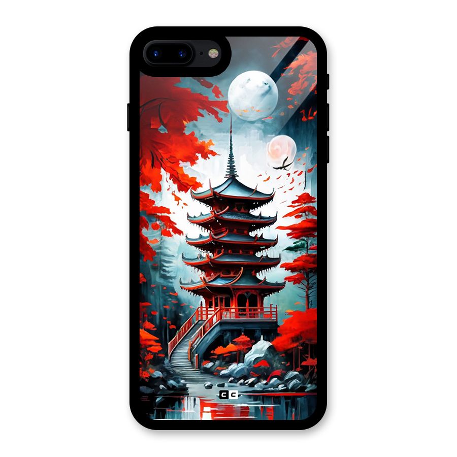 Ancient Painting Glass Back Case for iPhone 8 Plus