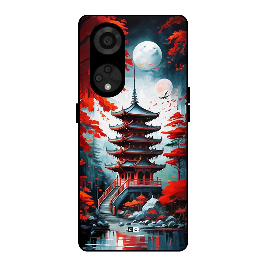 Ancient Painting Metal Back Case for Reno8 T 5G