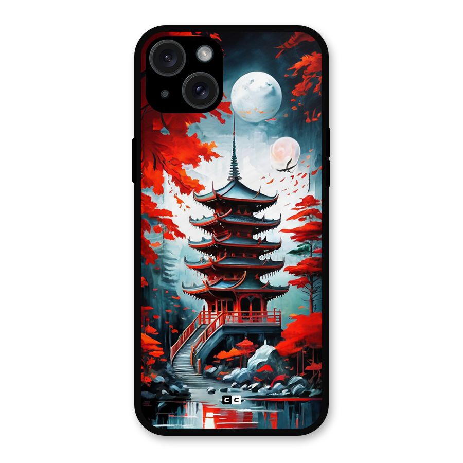 Ancient Painting Metal Back Case for iPhone 15 Plus