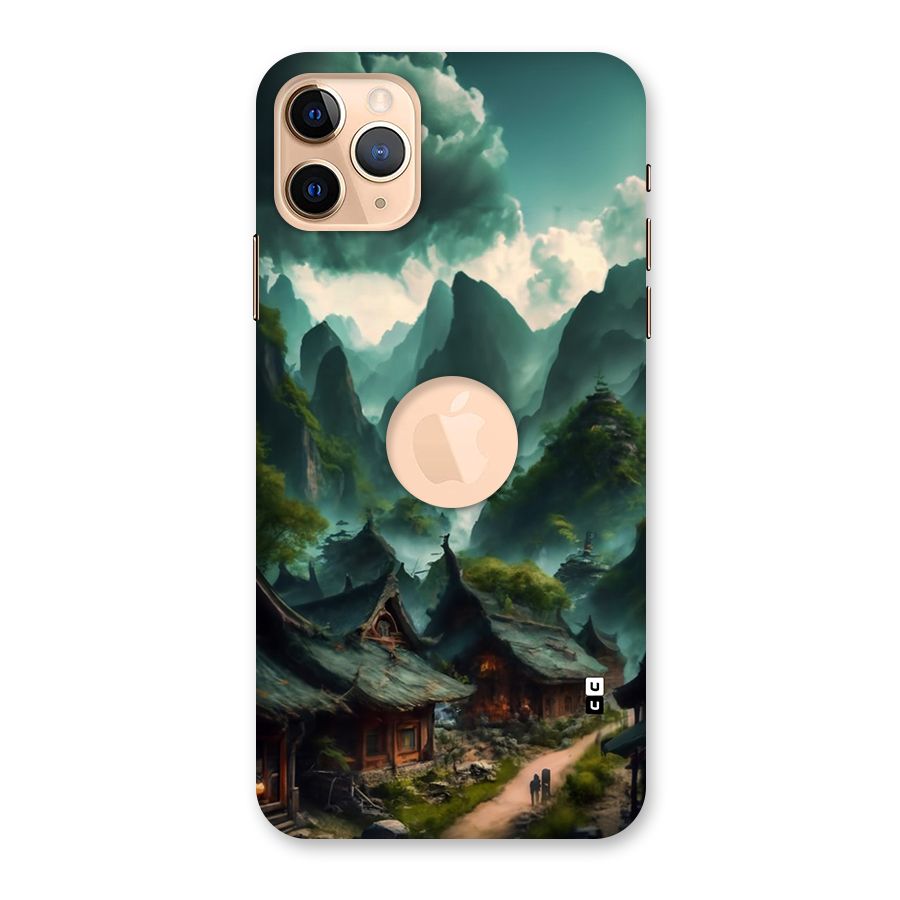 Ancient Village Back Case for iPhone 11 Pro Max Logo Cut