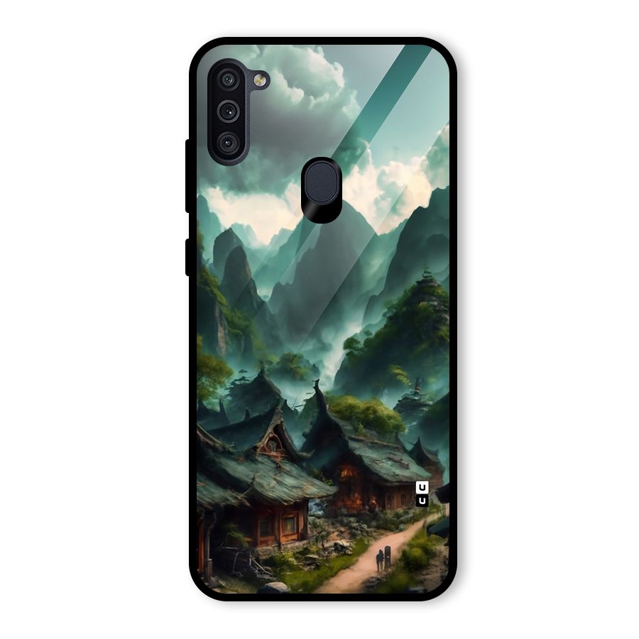 Ancient Village Glass Back Case for Galaxy M11